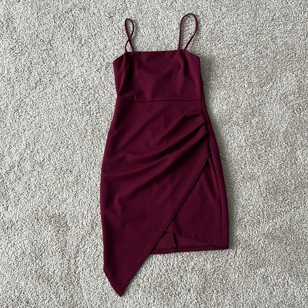 Maroon Mini Dress